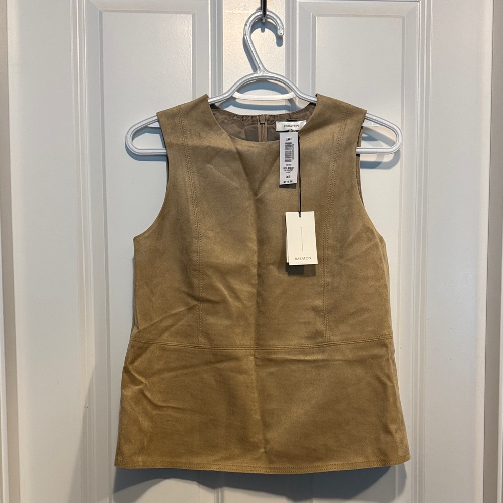 Babaton Tan Sleeveless Top